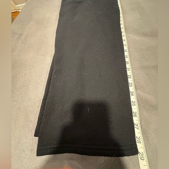 women’s black drawstring Wide Leg Fruit of the Loom Lounge Pants. Pockets. Sz: M - Picture 7 of 10